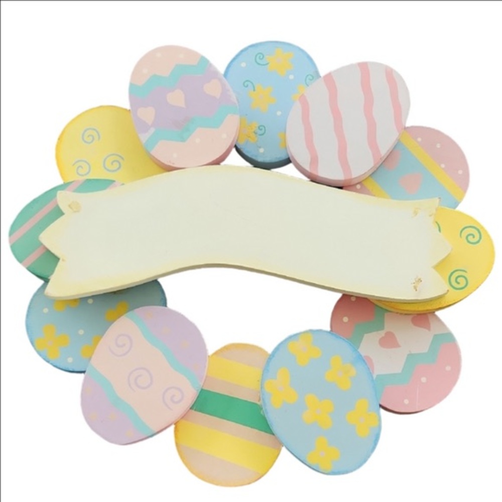 Colorful Easter Egg Wreath for Kids